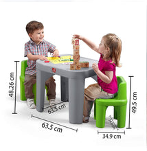 Load image into Gallery viewer, Step2 854400 Mighty My Size Table &amp; Chairs Set