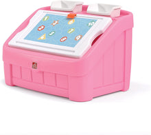 Load image into Gallery viewer, Step2 2-in-1 Toy Box &amp; Art Lid | Plastic Toy &amp; Art Storage Container
