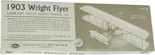 Load image into Gallery viewer, Guillow&#39;s 1903 Wright Brother Flyer Laser Cut Model Kit