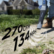 Load image into Gallery viewer, Westinghouse Outdoor Power Equipment Cordless Leaf Blower, 2.0 Ah Battery and Rapid Charger Included