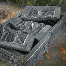 Load image into Gallery viewer, Home Accents Holiday Halloween Decor Grave Bone Crypt Ruin 48 in. Waterproof Detailed Sculpted Gray