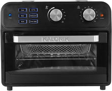 Load image into Gallery viewer, Kalorik AFO 46110 BK 22 Quart Digital Air Fryer Toaster Oven, Black