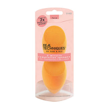 Load image into Gallery viewer, Real Techniques 2 Miracle Complexion Sponges MakeUp Set With Revolutionary Foam Technology You Can Use Damp or Dry for a Smooth Finished Look