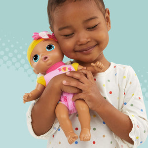 Baby Alive Sweet ‘n Snuggly Baby, Soft-Bodied Washable Doll, Includes Bottle, First Baby Doll Toy for Kids 18 Months Old and Up