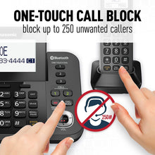 Load image into Gallery viewer, PANASONIC Corded / Cordless Phone with Link2Cell Bluetooth and Answering Machine