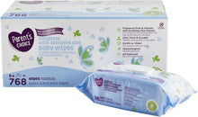 Load image into Gallery viewer, Parent's Choice Sensitive Aloe Baby Wipes (768 Count)