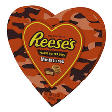 Load image into Gallery viewer, Reese's, Valentine's Peanut Butter Cup Miniatures Heart Shaped Camo Box, 9.3 Oz.