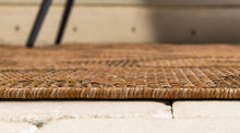 Load image into Gallery viewer, Unique Loom Outdoor Botanical Collection Vintage Patchwork Transitional Indoor and Outdoor Flatweave Area Rug