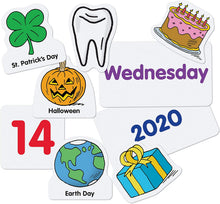 Load image into Gallery viewer, Learning Resources Calendar &amp; Weather Pocket Chart, Classroom Organization, Homeschool Supplies, School &amp; Classroom Supplies, 136 Piece,Multi-color,30 3/4" x 44 1/4", Ages 3+