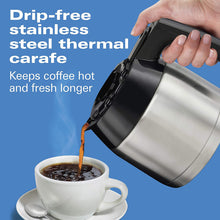 Load image into Gallery viewer, Hamilton Beach 8 Cup Programmable Coffee Maker with Thermal Carafe, Black (46240)