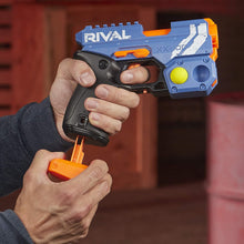 Load image into Gallery viewer, NERF Rival Knockout XX-100 Blaster -- Round Storage, 90 FPS Velocity, Breech Load -- Includes 2 Official Rival Rounds -- Team Blue