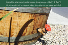 Load image into Gallery viewer, EarthMinded DIY Rain Barrel Diverter and Parts Kit - Water Collection System To Convert Containers into Rain Barrels - Catch Rain Water for Outdoor Chores - RBK-0001