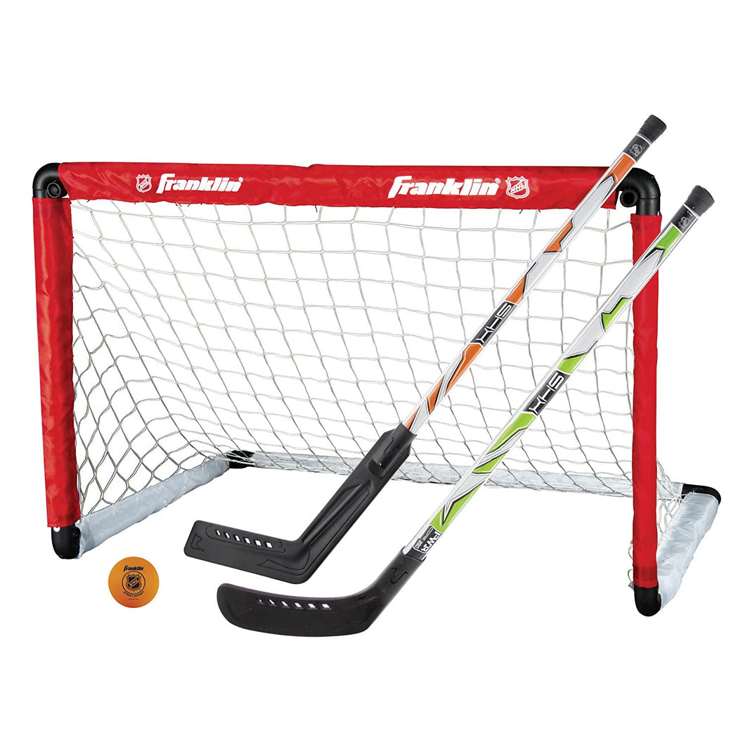 Franklin Sports Hockey Goal and 2 Stick Set - NHL