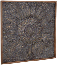 Load image into Gallery viewer, Deco 79 Traditional Framed Flower Wall Decor 1&quot;W x 39&quot;H Gray, Brown