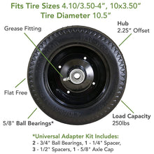 Load image into Gallery viewer, Marathon 00210 Universal Fit, Flat Free, Hand Truck/All Purpose Utility Tire