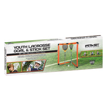 Load image into Gallery viewer, Franklin Sports Youth Lacrosse Goal &amp; Stick Set