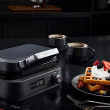 Load image into Gallery viewer, Calphalon Intellicrisp Waffle Maker, Dark Stainless Steel