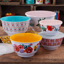 Load image into Gallery viewer, The Pioneer Woman Country Garden Nesting Mixing Bowl Set, 10-Piece
