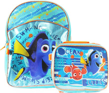 Load image into Gallery viewer, Finding Dory &quot;Just Keep Swimming&quot; Backpack &amp; Detachable Lunchbox Set (Exclusive)