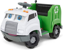 Load image into Gallery viewer, Kid Trax Real Rigs Toddler Recycling Truck Interactive Ride On Toy, Kids Ages 1.5-4 Years, 6 Volt Battery and Charger, Sound Effects, 9 Recycling Accessories Included (KT1535TG) , Green