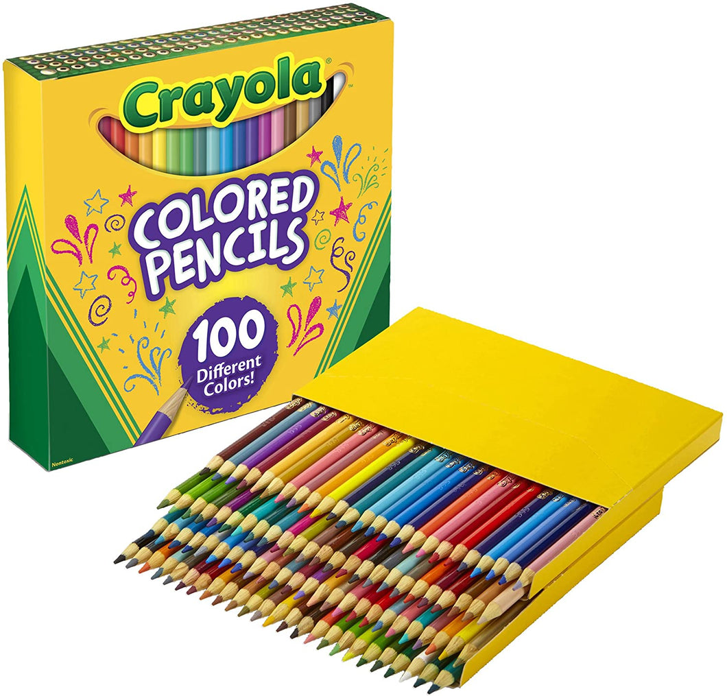 Crayola Colored Pencils Adult Coloring Set, Gift, 100 Count