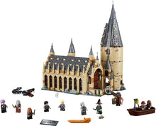 Load image into Gallery viewer, LEGO Harry Potter Hogwarts Great Hall 75954 Building Kit and Magic Castle Toy, Fantasy Creatures, Hermione Granger, Draco Malfoy and Hagrid (878 Pieces)