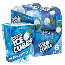 Load image into Gallery viewer, Ice Breakers Ice Cubes Peppermint Sugar Free Chewing Gum, 40 Piece (Pack of 6)