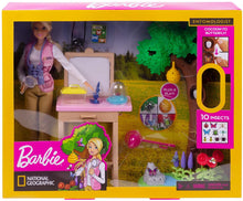 Load image into Gallery viewer, Barbie Entomologist Doll and Playset, Blonde, with 20+ Accessories Inspired by National Geographic