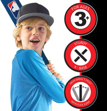 Load image into Gallery viewer, Franklin Sports Kids Teeball and Baseball Batting Tee - MLB 2-in-1 Grow-with-Me Tee - Adjustable Youth Hitting Tee - Perfect for Teeball and Baseball