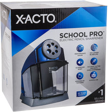 Load image into Gallery viewer, X-ACTO Pencil Sharpener | School Pro Electric Pencil Sharpener, With Six Size Dial, XL Shavings Bin