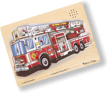 Load image into Gallery viewer, Melissa &amp; Doug Fire Truck Sound Puzzle