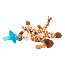 Load image into Gallery viewer, Dr. Brown&#39;s Lovey Pacifier and Teether Holder, 0 Months Plus, Giraffe with Blue Pacifier