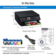 Load image into Gallery viewer, Epson Expression Premium XP-6000 Wireless Color Photo Printer with Scanner &amp; Copier, Amazon Dash Replenishment Enabled