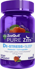 Load image into Gallery viewer, ZzzQuil De-Stress &amp; Sleep Gummies (42 Count)