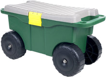 Load image into Gallery viewer, Pure Garden 75-MJ2011 20" Plastic Garden Storage Cart &amp; Scooter