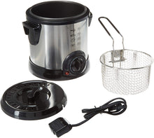 Load image into Gallery viewer, Brentwood DF-701 Electric Deep Fryer, 1-Liter, Stainless Steel