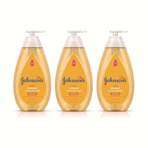 Johnson's Tear Free Baby Shampoo, Free of Parabens, Phthalates and Sulfates, Triple-Pack, 3 x 20.3 fl. oz