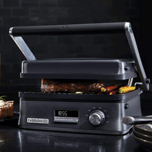 Load image into Gallery viewer, Calphalon Even Sear Indoor Electric Grill, Multi, Dark Stainless Steel