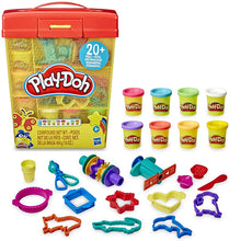Load image into Gallery viewer, Play-Doh Large Tools and Storage Activity Set for Kids 3 Years and Up with 8 Non-Toxic Colors and 20-Plus Tools