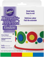 Load image into Gallery viewer, Wilton Primary Decorator Preferred Fondant, Assorted, 4-Pack, Cake Decorating Supplies