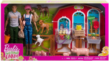 Load image into Gallery viewer, Barbie Sweet Orchard Farm Barn Playset with Barbie and Ken Dolls for 3 to 8 Year Olds