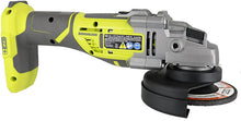 Load image into Gallery viewer, Ryobi P423 18V One+ Brushless 4-1/2" 10,400 RPM Grinder and Metal Cutter w/ Adjustable 3-Position Side Handle and Onboard Spanner Wrench (Battery Not Included, Power Tool Only)