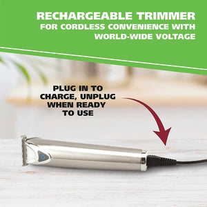 Wahl Clipper Stainless Steel Lithium Ion Plus Beard Trimmers for Men, Hair Clippers and Shavers, Nose Ear Trimmers, Rechargeable All in One Men's Grooming Kit, by the Brand used by Professionals #9818