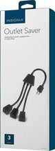Load image into Gallery viewer, Insignia - 3 Plug Outlet Saver - Black