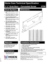 Load image into Gallery viewer, Moen 8732 Home 32-Inch Bathroom Grab Bar, Stainless