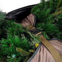 Load image into Gallery viewer, [Rolling Duffle Bag Tree Storage Bag] - Big Wheeled 9 Foot Christmas Tree Storage Bag for Artificial Trees up to 9 Feet Tall - Compression Straps to Secure Your Tree | Tree Keeper Big Wheel Duffle Bag
