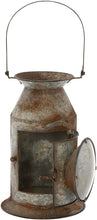 Load image into Gallery viewer, Deco 79 20346 Metal Glass Candle Lantern, 8&quot;W/19&quot;H