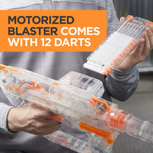 Load image into Gallery viewer, Evader Modulus Nerf Motorized Light-Up Toy Blaster Includes 12 Official Nerf Darts, 12-Dart Clip, Light-Up Barrel Extension for Kids, Teens, and Adults