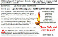 Load image into Gallery viewer, Lightning Nuggets N50VBOX Firestarters Box of Fire-Starting Nuggets, 50 Count