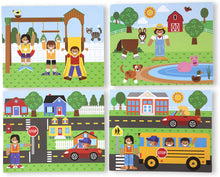 Load image into Gallery viewer, Melissa &amp; Doug Wooden Magnetic Matching Picture Game With 119 Magnets and Scene Cards